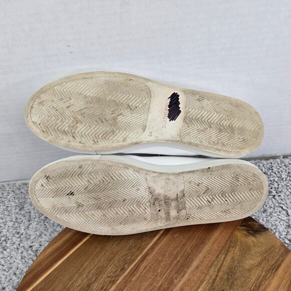 SuitSupply Trainer White Leather Casual Lace Up Lifestyle Daily Sneakers Mens 44 - Picture 10 of 15